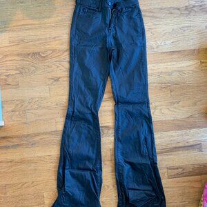 NWOT Black Faux Leather Pants for Tall Women